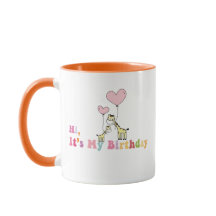 Olá, É Meu Aniversário Caneca – Divertido Presente