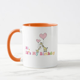 Olá, É Meu Aniversário Caneca – Divertido Presente