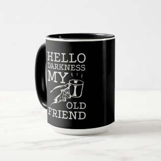 Olá Escuridão Meu Velho Amigo Caneca de Café