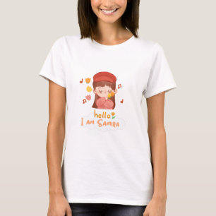 Olá, Eu Sou Samira - Camisa Estética Bonita