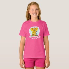 “Olá, Flor! – Camiseta do Elefante Amarelo Fofo pa