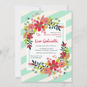 Olá, Flores da Felicidade Convite