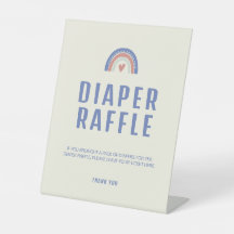 Olá, Fralda de bico doce Chá de fraldas Raffle