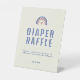 Olá, Fralda de bico doce Chá de fraldas Raffle