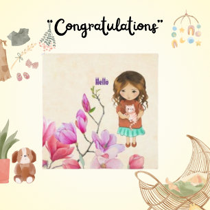 Olá, Gato e Cartão de Gato