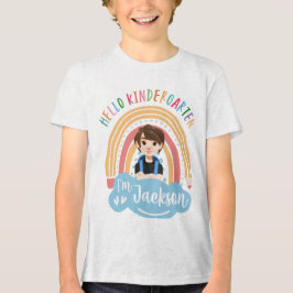 Olá Jardim de Infância - Camisa Personalizada Para