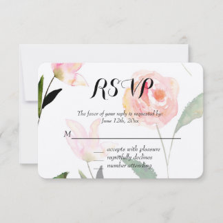 Olá Linda Watercolor Floral RSVP