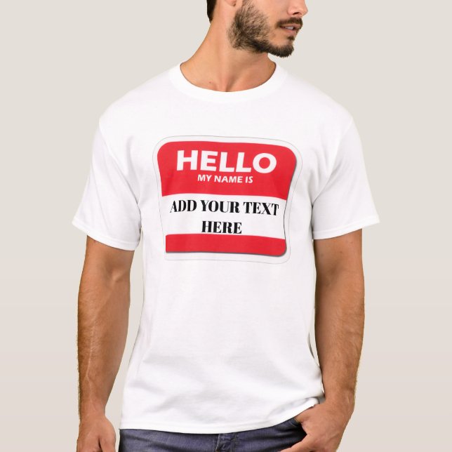 Olá, meu nome é camiseta (Frente)