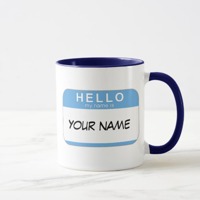 Olá! meu nome é caneca (Direita)
