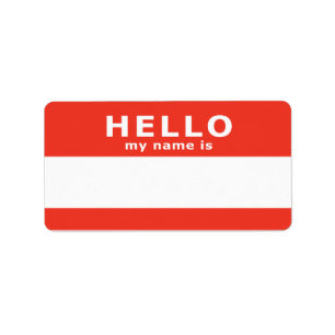 Olá, meu nome é nome de etiqueta