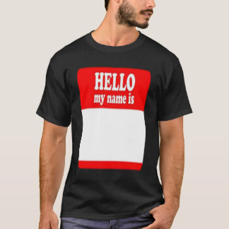 Olá, Meu Nome É Vinheta Escreva Camisa No Vazio C