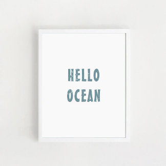 "Olá oceano" Poster