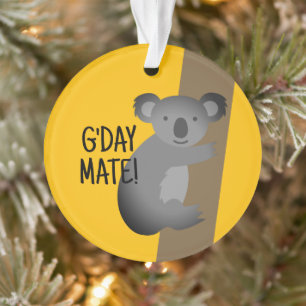 Olá, parceiro enfeite engraçado de urso coala aust