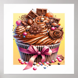 Olá Poster de Cupcake
