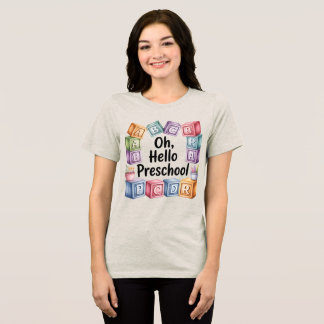 Olá, pré-escola Mãe Camisa de Mulheres