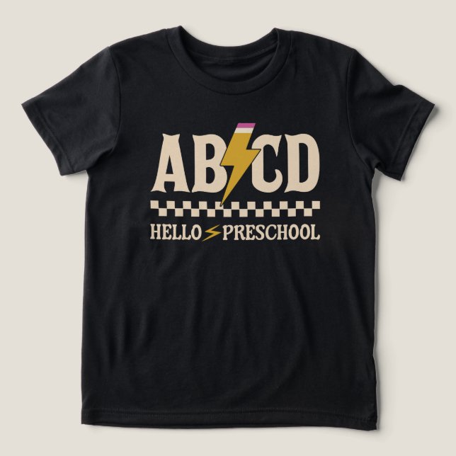 Olá, pré-escola | Professor pré-escolar (Design frontal)