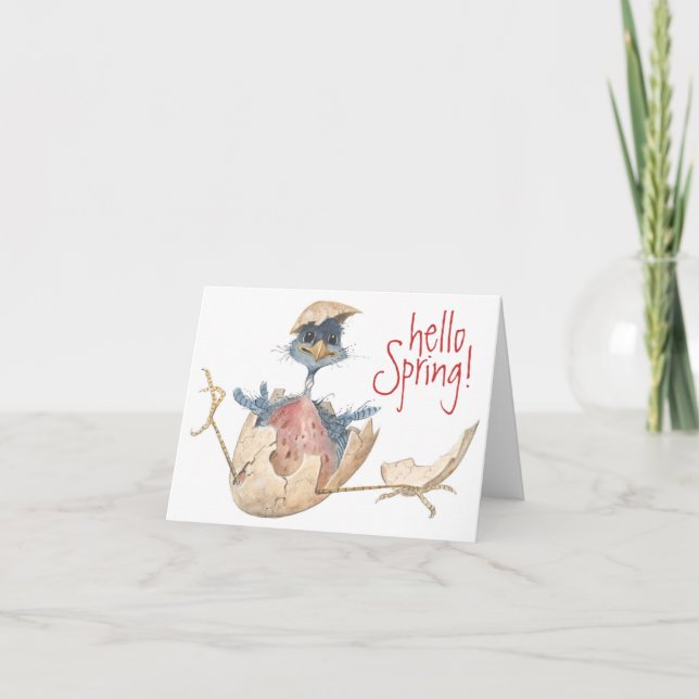 Olá Primavera - Cartão (Frente)