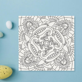 Olá Primavera: Felz pascoa Coloring Card