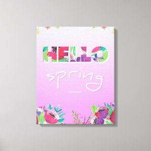 Olá Primavera, Flores, canvas
