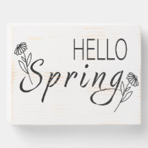 Olá, Primavera Wood Decor