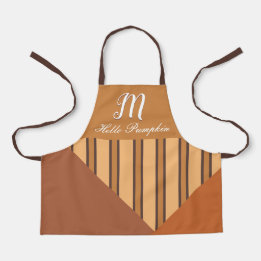 Olá Pumpkin Monograma Nome Opcional Queda