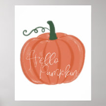 Olá, Pumpkin Poster