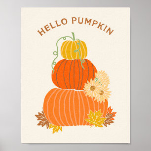 Olá, Pumpkin Poster