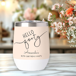 Olá Quarenta Festa de Aniversário de 40 anos com L