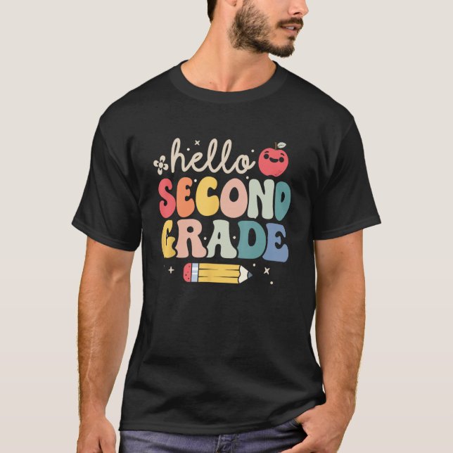 Olá, segundo, Camisa de Segundo Ano, De Volta Ao E (Frente)