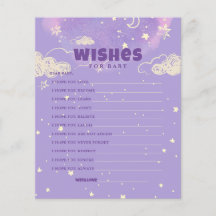 Olá, Sonho Roxo Querido Deseja Chá de fraldas