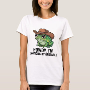 Olá, sou a Camisa de Sapo Emocionalmente Instável