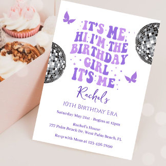 Olá Sou eu no meu Convite de Aniversário