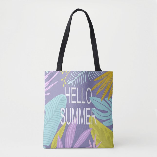 Olá Summer Tropical Pastel Sai Bolsa (Frente)
