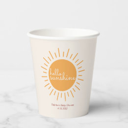 Olá Sunshine Boho Paper Cups