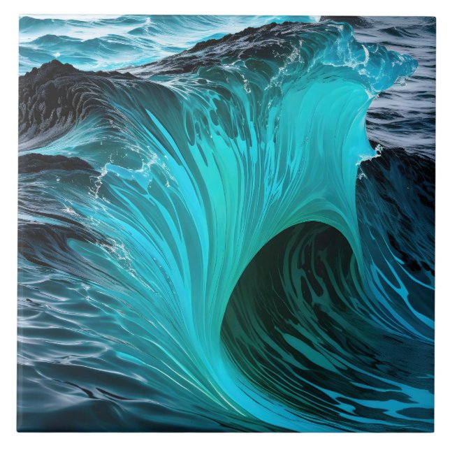 "Ola Tiburón" Onda Azul De Tubarão (Frente)