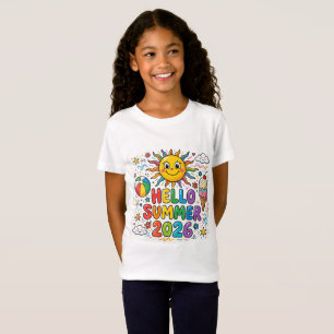 Olá Verão 2026 Camiseta Infantil Sol Diversão