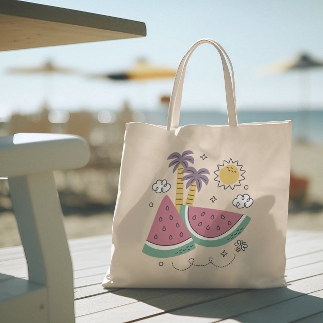 Olá Verão com Bolsa Tote Tropical Flamingo (hello summer, beach tote bag, vacation tote bag, school tote bag, colorful typography, gift for her)