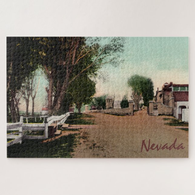 Old Carson City Road Large Quebra-cabeça (Horizontal)