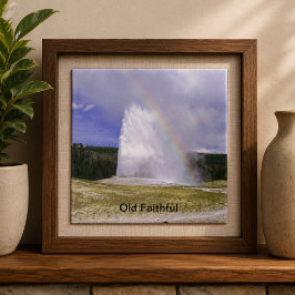 Old Faithful no Parque Nacional de Yellowstone