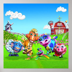 Old Mac Donald 18x18 Poster