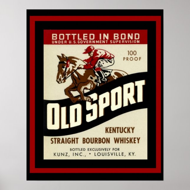 Old Sport Whiskey Ad Poster (Frente)