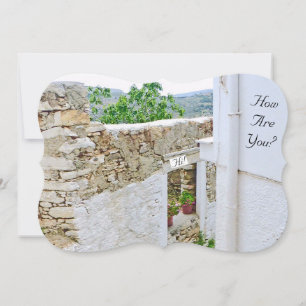 "OLD STONE WALL/HI ; COMO VOCÊ ESTÁ?"