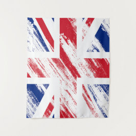 Old Vintage Grunge Reino Unido Flag Tapeçaria
