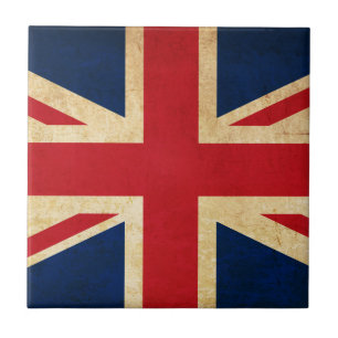 Old Vintage Grunge Reino Unido Flag Union Jack