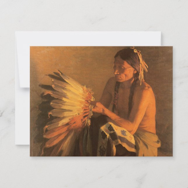 Old War Bonnet de Joseph Henry Sharp (Frente)