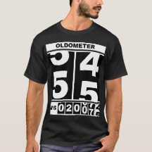 Oldometer Aniversário de 55 anos Camisa engraçada