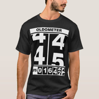 Oldômetro Aniversário de 45 anos Camisa engraçada