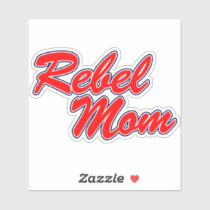 Ole Miss - Mãe Rebelde Adesivo Vermelho