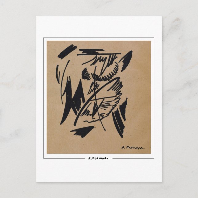 Olga Rozanova #162 - Cartão Postal de Arte (Frente)