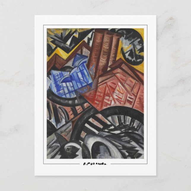 Olga Rozanova #97 - Cartão Postal de Arte (Frente)